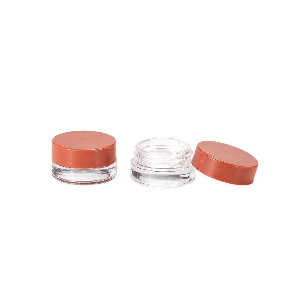 Factory 5g Empty Glass Bottle Cream Jar Eye Cream with Screen Printing for Cosmetic Container